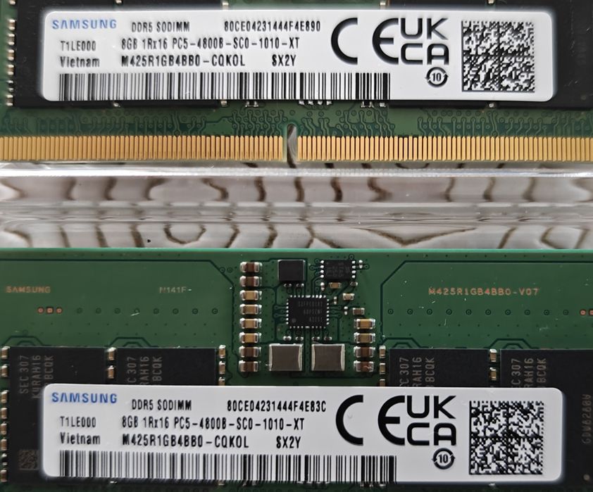 SODIMM DDR5 4800Mhz 16GB (2x8GB) Samsung