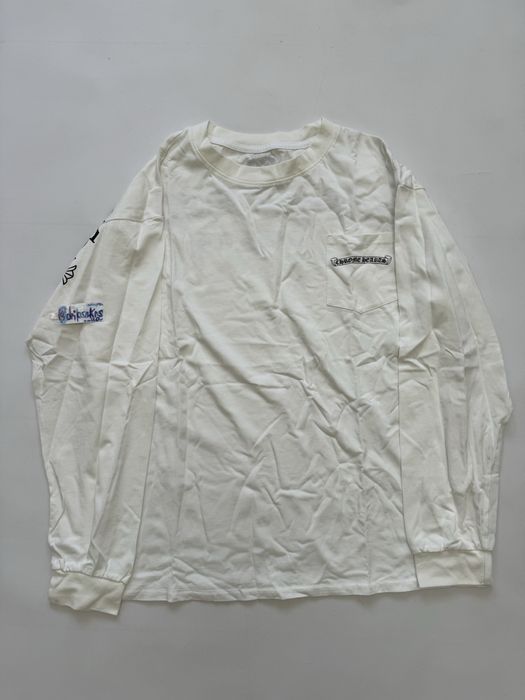 лонгслив Chrome Hearts pocket M L white