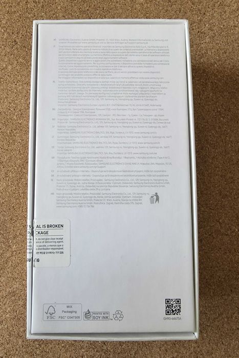 Pudełko do Samsung Galaxy S20 Fe 5G Oryginał