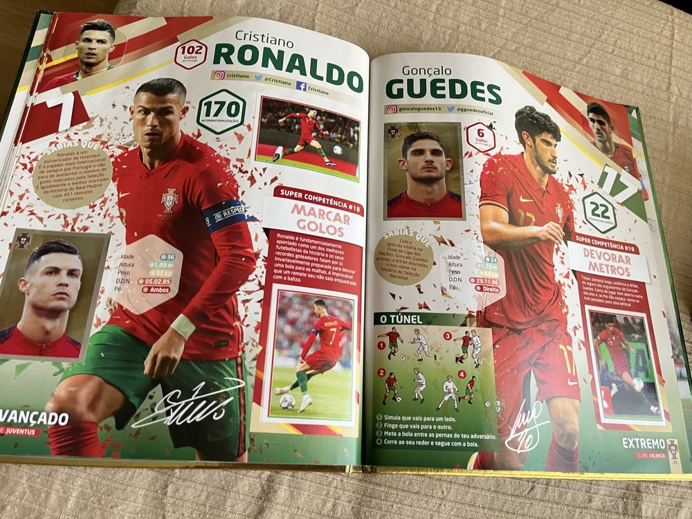 Cedernetas sporting e da selecao portuguesa