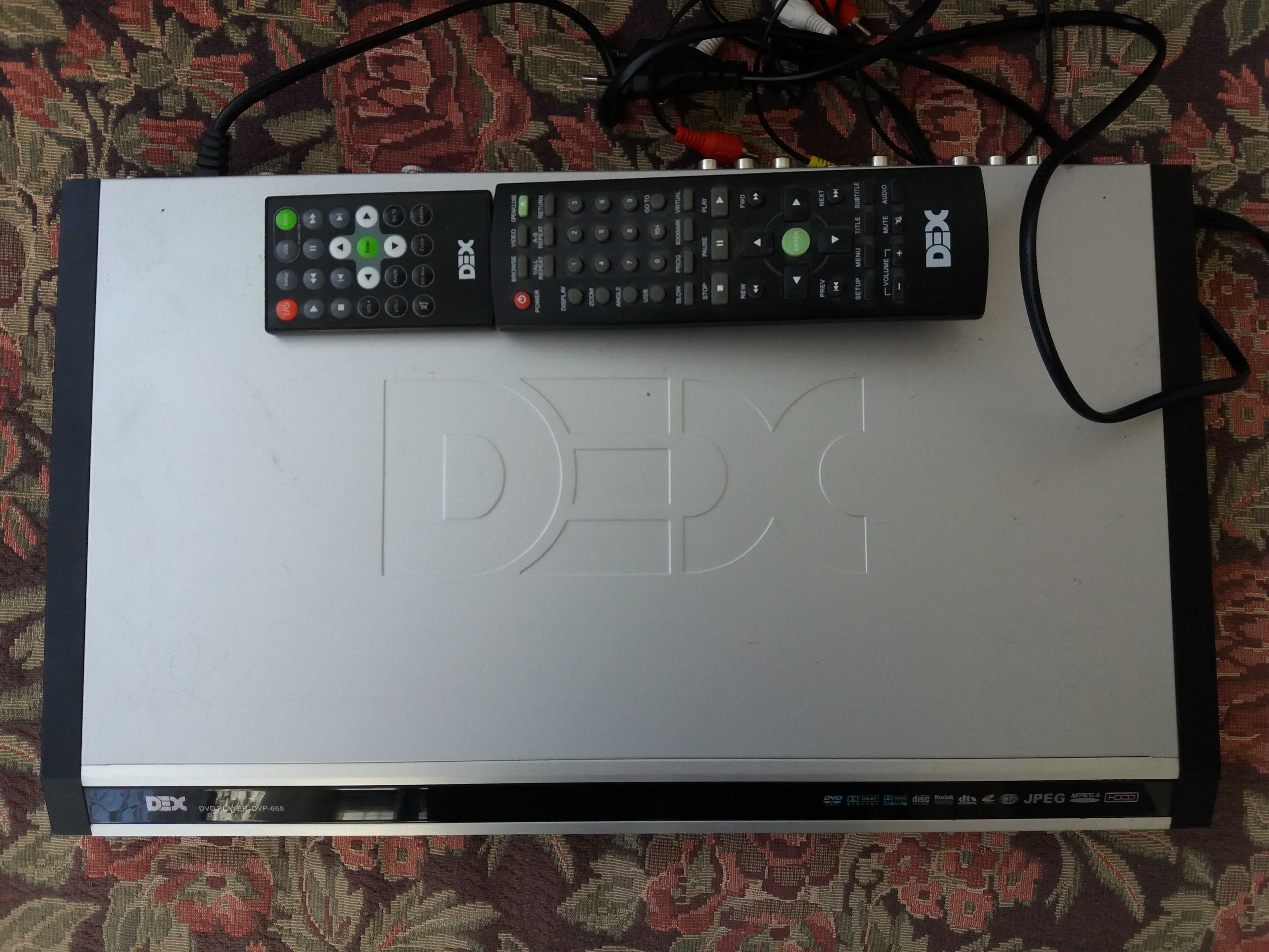 Плеєр DVD Dex DVP-668 + мікрофон для караоке у ПОДАРУНОК