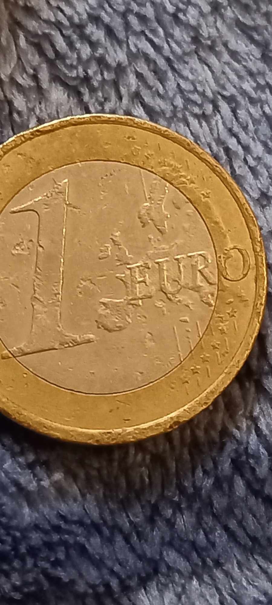 Moeda  de 1 euro.