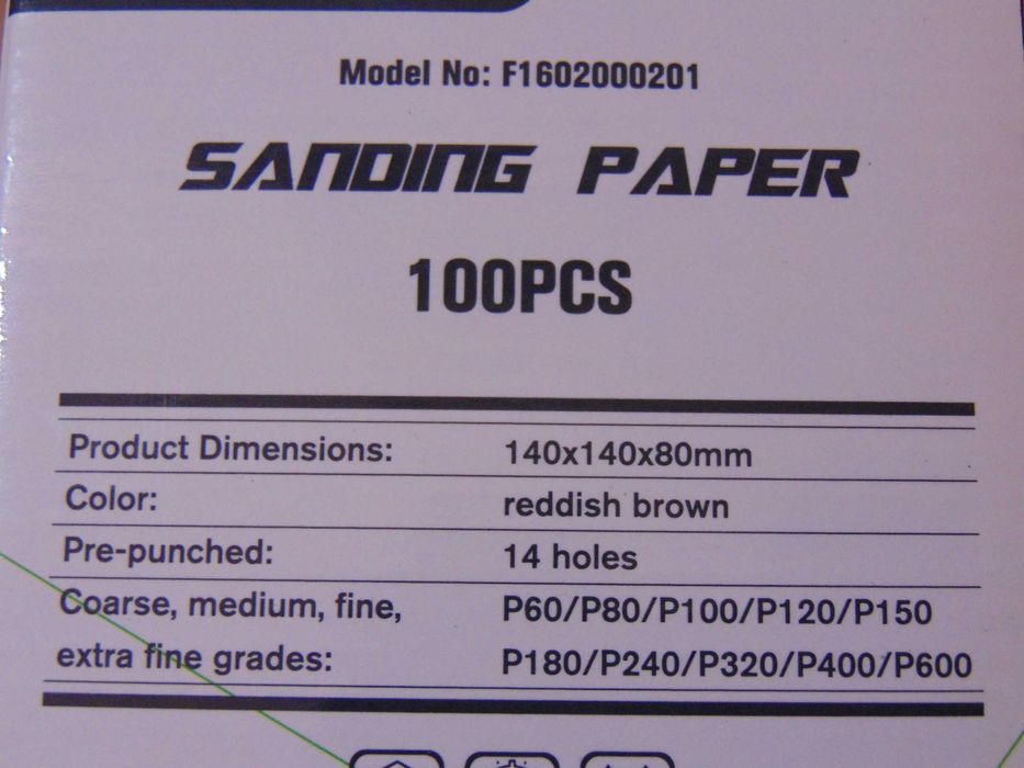 Papier ścierny na rzep Galax PRO 100 szt / 140x140x80