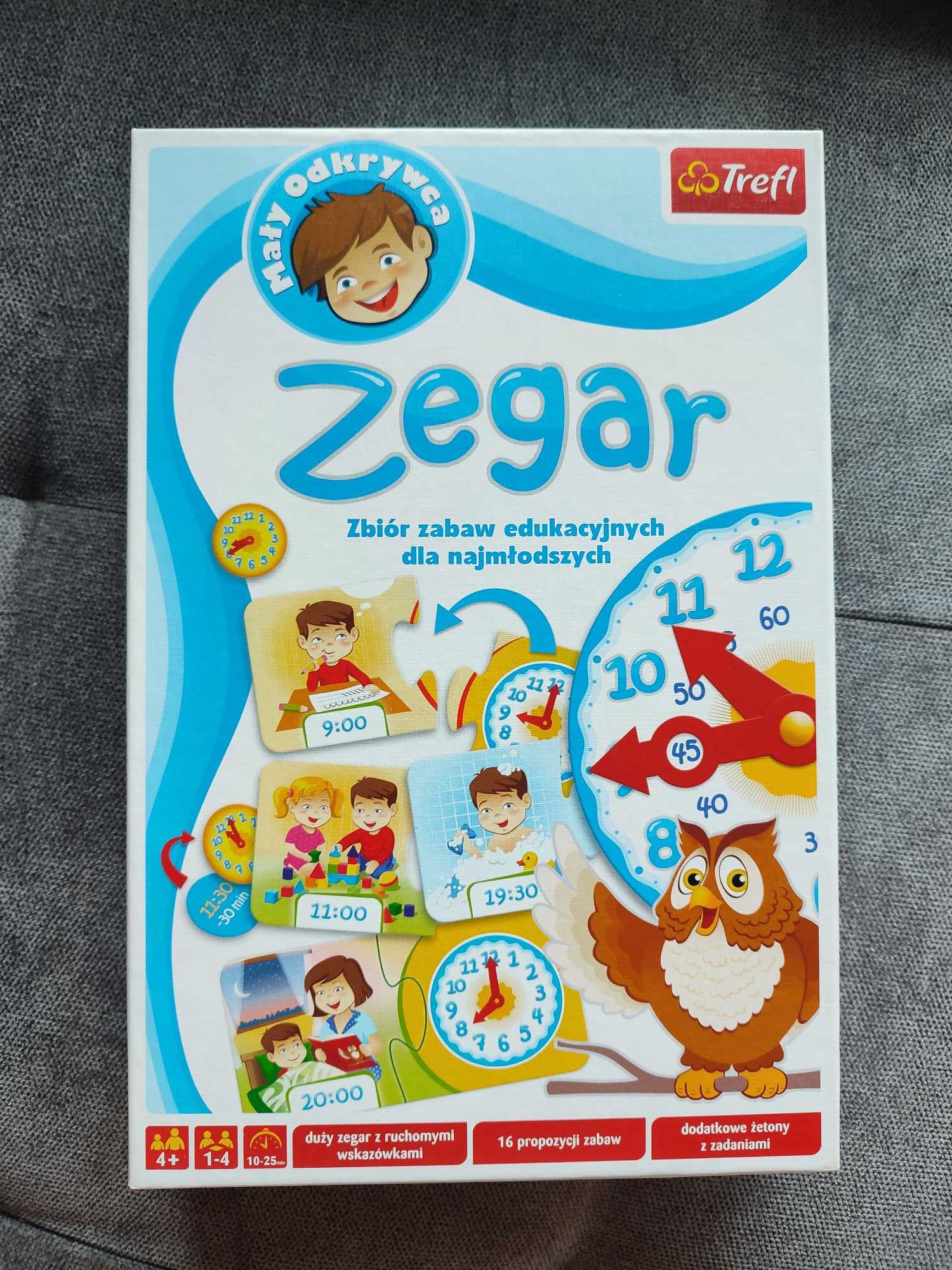 Gra edukacyjna Zegar Trefl Mały Odkrywca