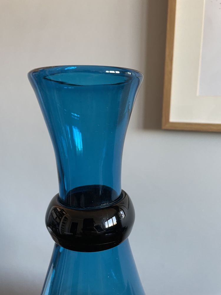 Duzy wazon agata meble blekitny morski blue