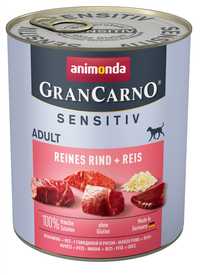 GranCarno wołowina + ryż adult sensitive 20x800g