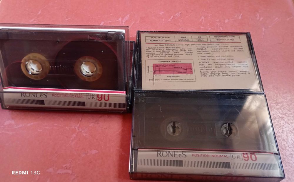 Аудиокассеты новые RONEeS ur 90