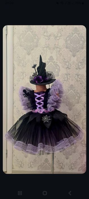 Прокат сукні плаття Венсдей, Венздей, Уенздей,відьма, відьмочка