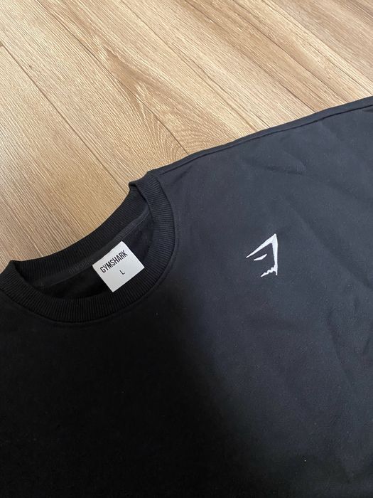 Оригінальний світшот від Gymshark, чорний світштот