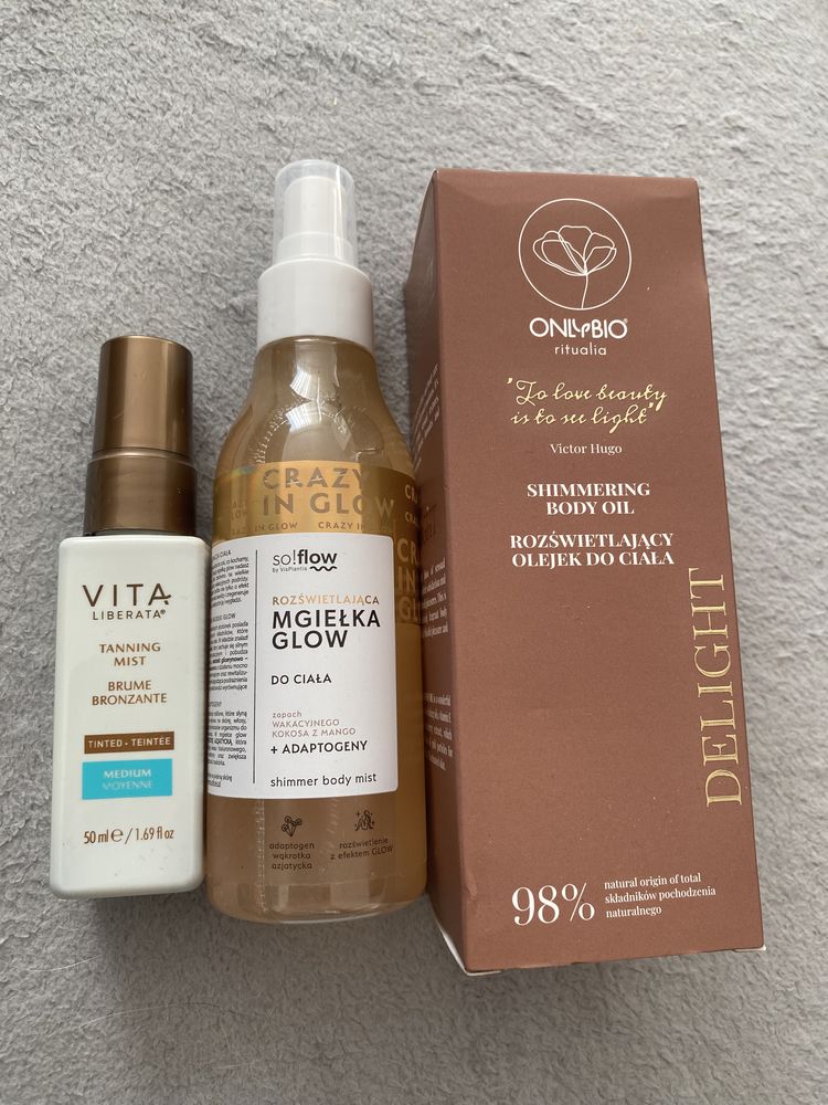 Samoopalacz vita liberata mgiełka opalanie so glow only bio olejek