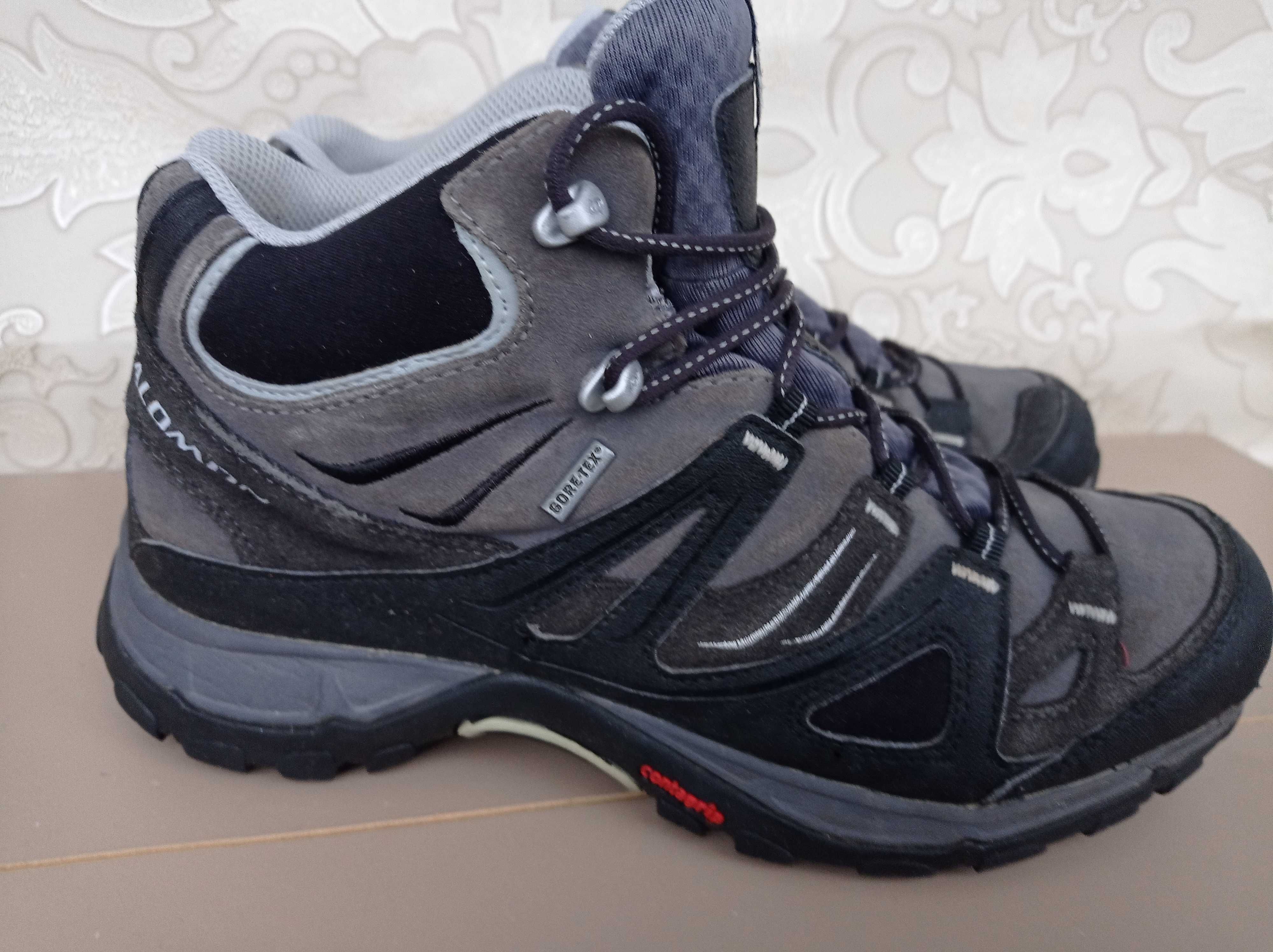 Мужские ботинки замш Salomon gore Tex 42 26.5 см lowa