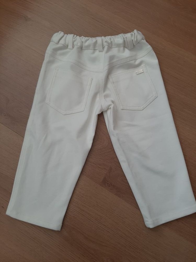 Нарядные белые штаны штанишки 86р