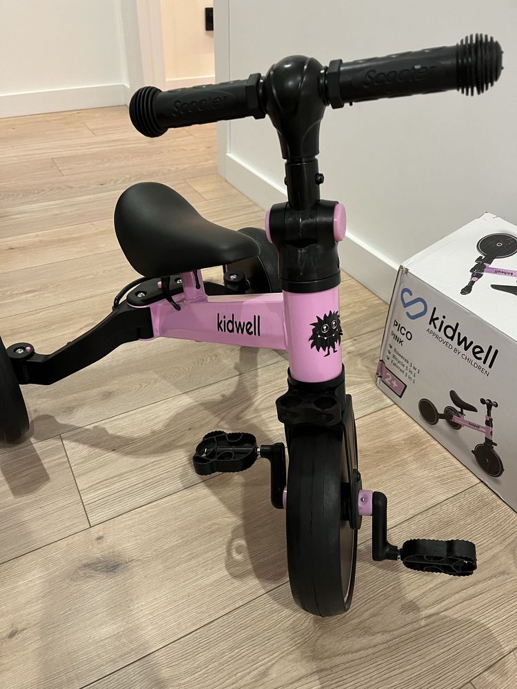 Триколісний біговел велосипед 3 в 1, Kidwell Pico pink
