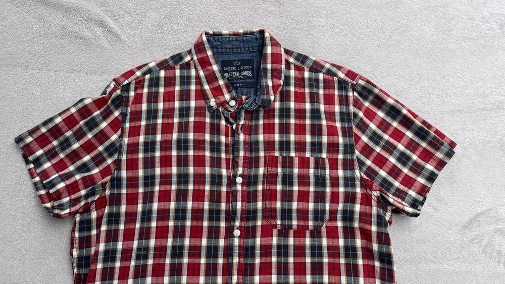 Koszula slim fit kratka L