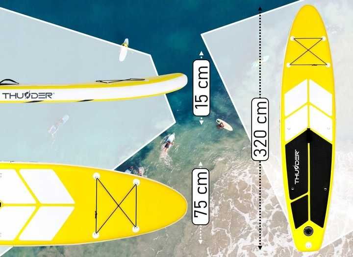 Надувна сап дошка SUP Thunder COAST YELLOW 320см з веслом