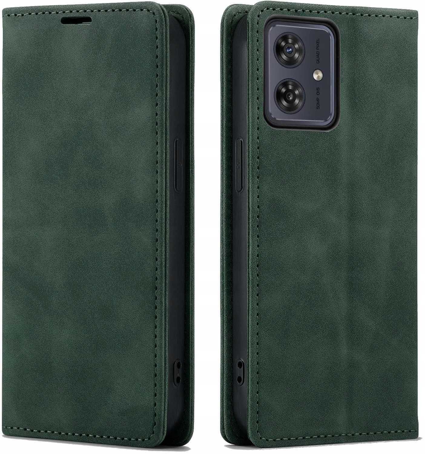 Etui z klapkąl do MOTOROLA MOTO G54 5G /  skin czarny