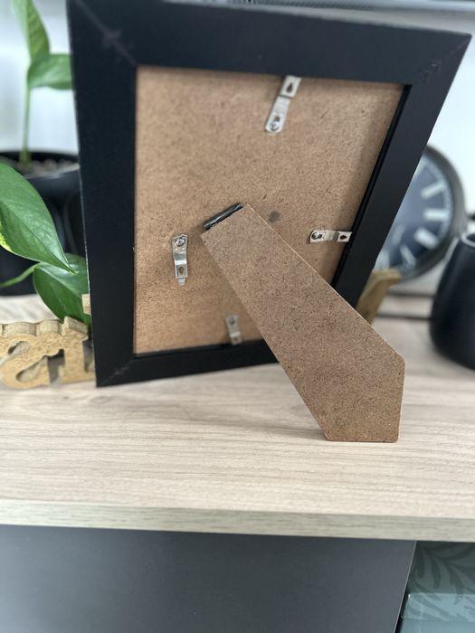 Ramka czarna mat zloto Mr&Mrs prezent dla pary dekoracja loft