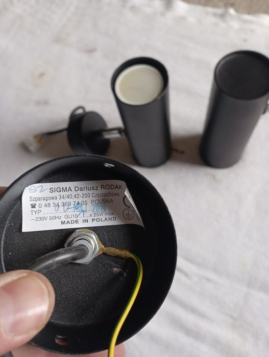 Точечний трековий чорний світильник