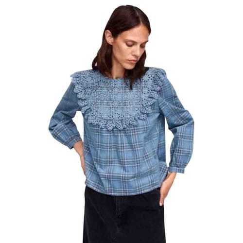 Хлопковая блузка блузон кофточка с вышивкой бавовняна