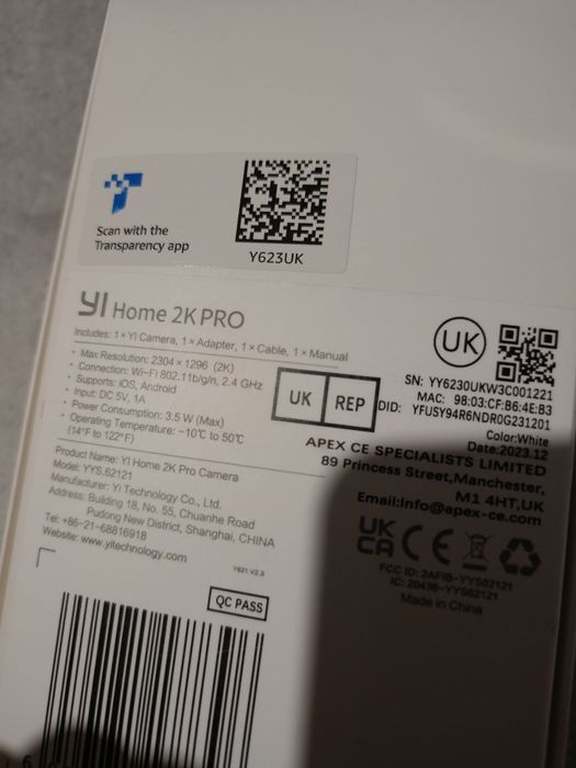 Kamera YI Home 2K Pro