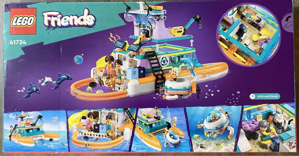 Конструктор LEGO Friends Човен морської рятувальної бригади (41734)