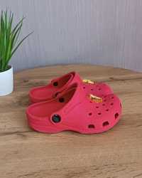 Шлепанцы Crocs C 10-11, красные клоги, шлепки 27 р