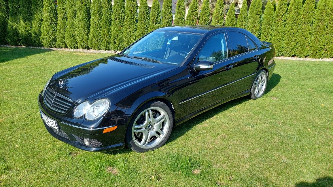 Mercedes C55 AMG. 117kkm, 2006. Czarny!