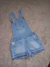 Фирменный джинсовый комбинезон шортики на девочку 8-10 лет