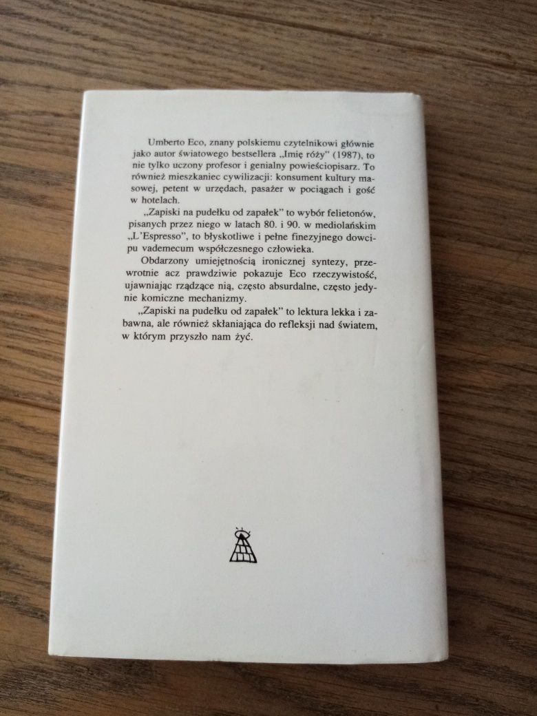 Umberto Eco - Zapiski na pudełku od zapałek
