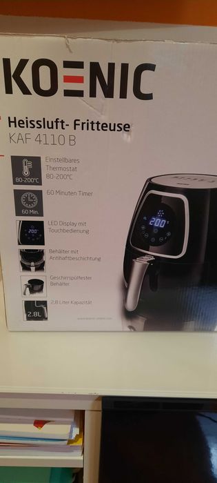 Fritadeira Ar Quente (Airfryer) Koenic 2,8 litros 1300 Watts