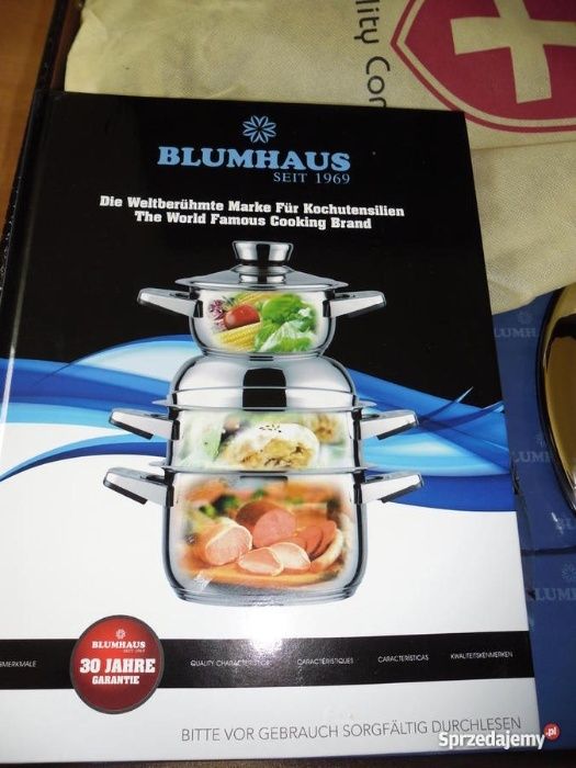 Nowe Garnki BLUMHAUS BH-137 !!! OKAZJA!!!Idealny Prezent!!!
