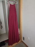 Vestido formal bordeaux