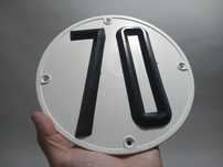 Placa de Velocidade Auto ( 70 ) Classico - Plastico - Novo