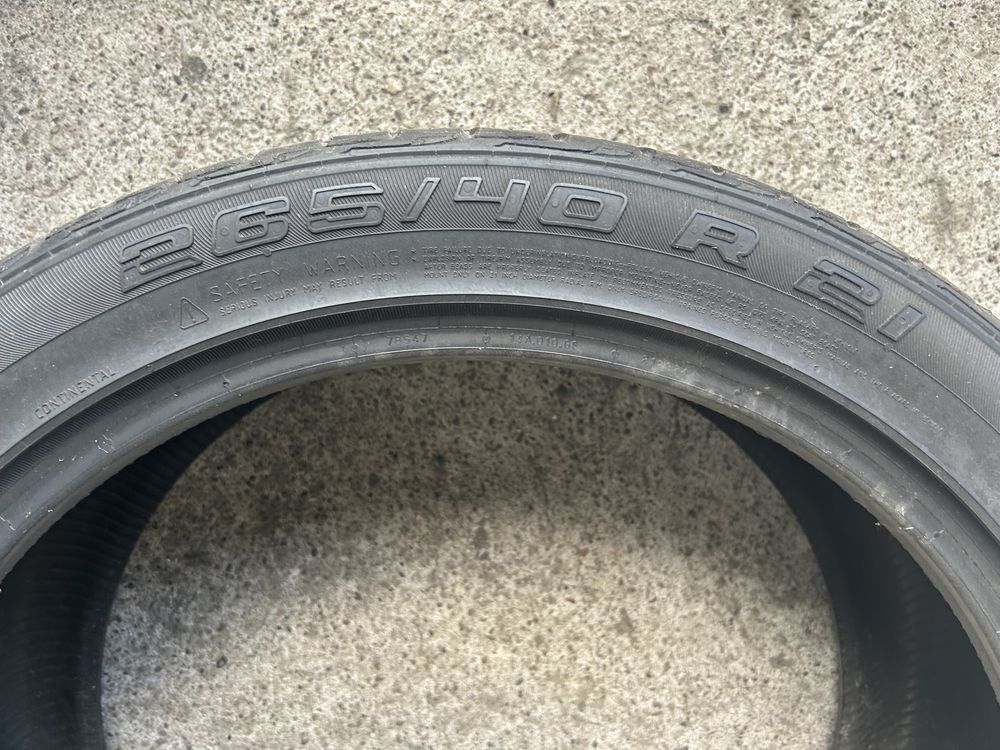 Opony Letnie 265/40R21 x 2 szt Continental