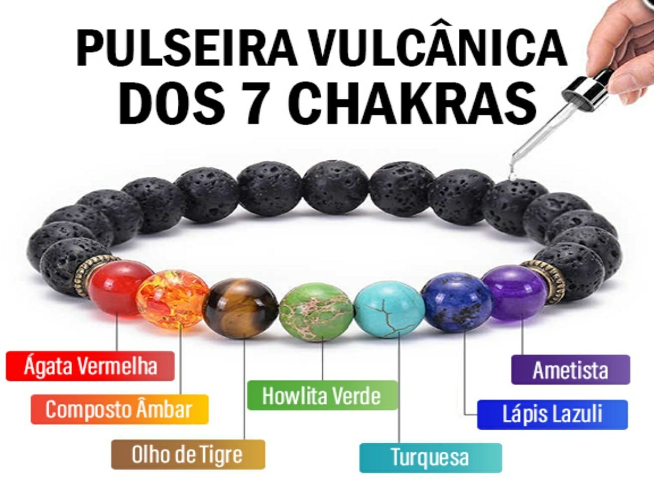 Pulseira 7 chakras