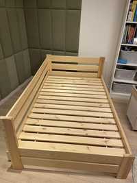 Łóżko 120x200 cm z szufladą i materacem