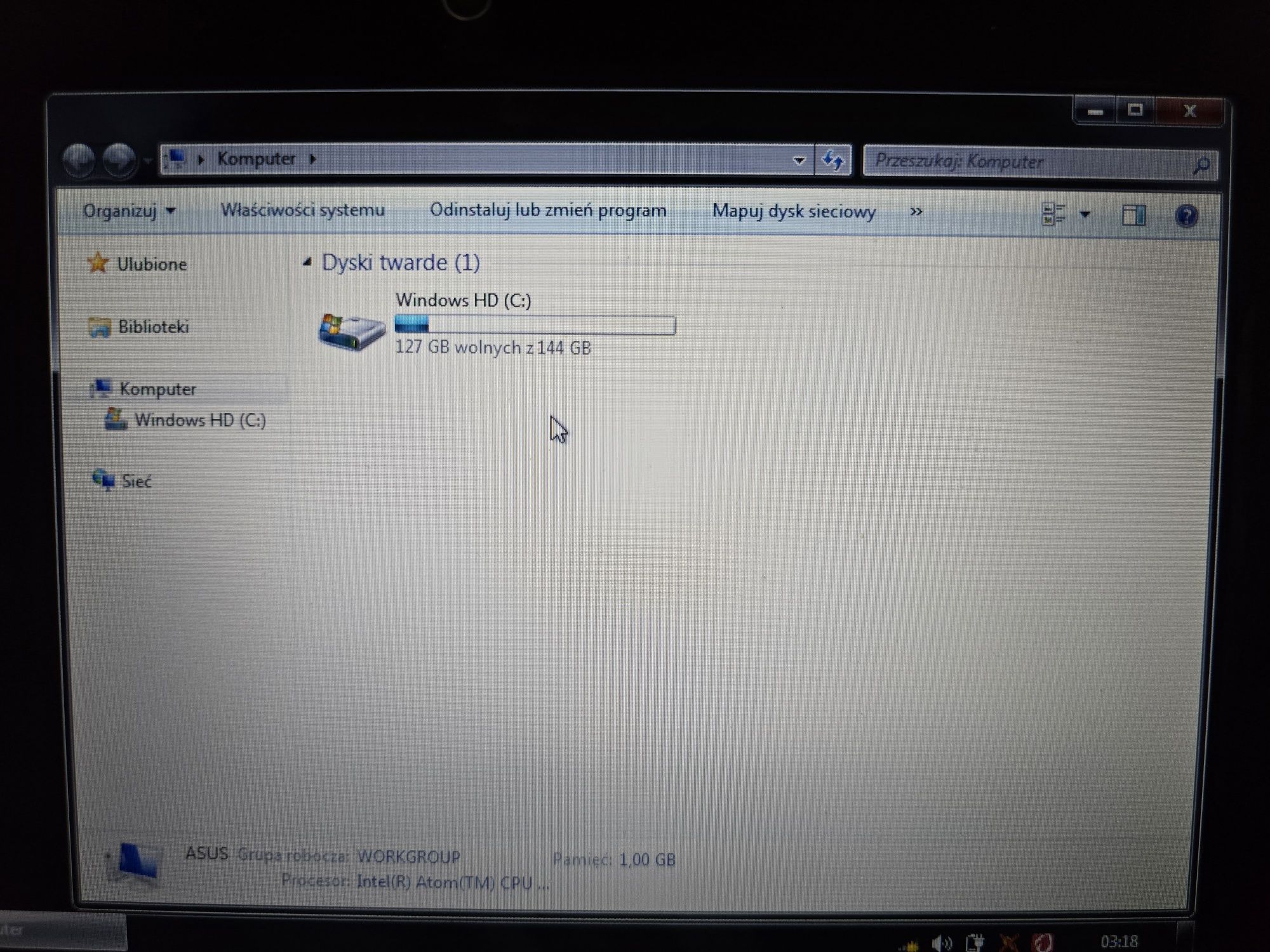 Eee pc mini laptop