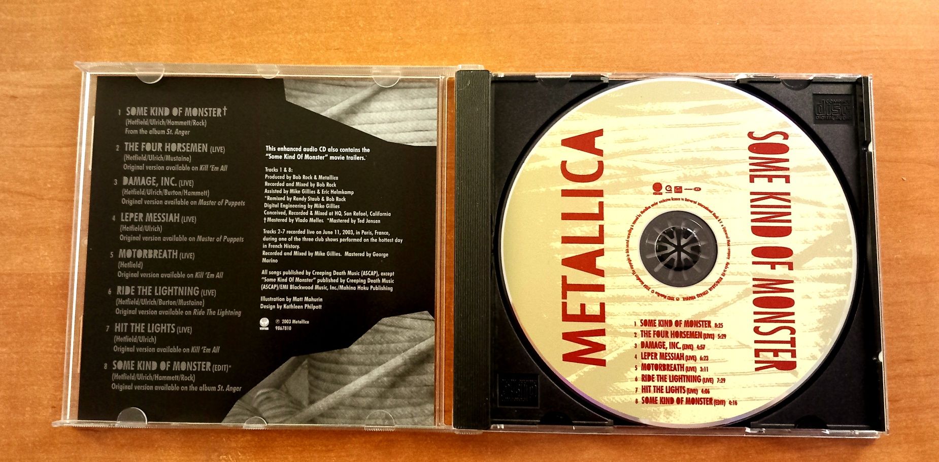 Metallica Some kind of Monster Jewel Case