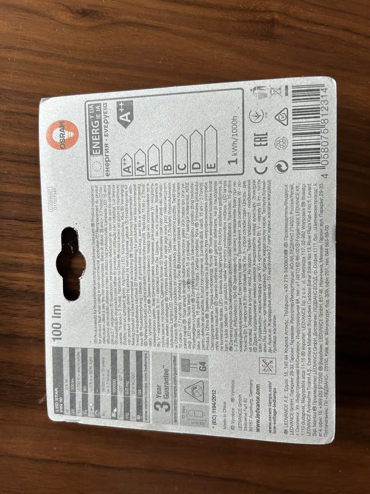Led Star, pin 10, G4 OSRAM A++