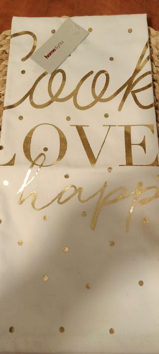 Home & You ściereczka na Boże Narodzenie złota