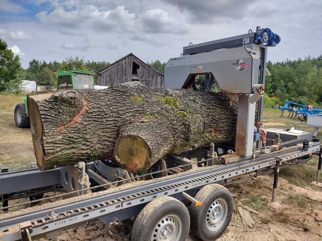 Trak taśmowy mobilny  TTP-600 hydraulika pilarka taśmowa przejezdna CE