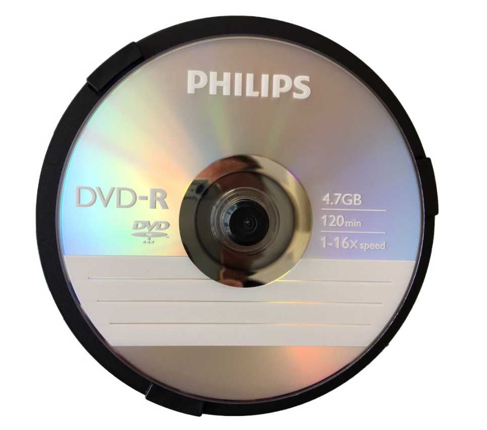 Philips DVD-R 4,7 GB 16x DVD 100 sztuk płyty Cake