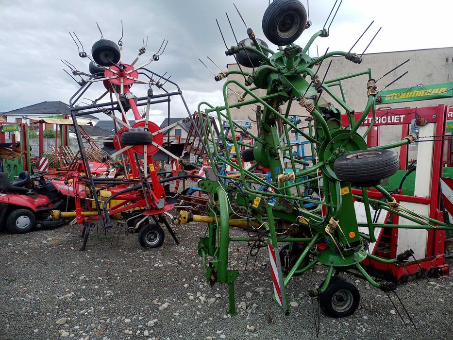 przetrząsarka zgrabiarka do siana krone fella stoll kuhn claas