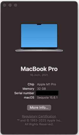 Apple Macbook Pro 16" M1 - como novo - 1TB | 32GB