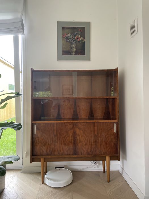 Biblioteczka i barek PRL