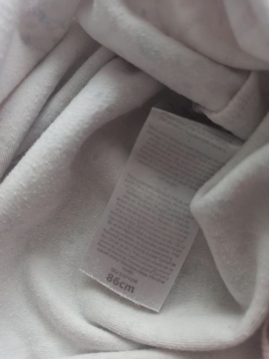 Pajac/śpiochy bawełniane w jeżyki rozm. 86