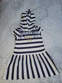Sukienka dresowa dla dziewczynki rozmiar 98/104