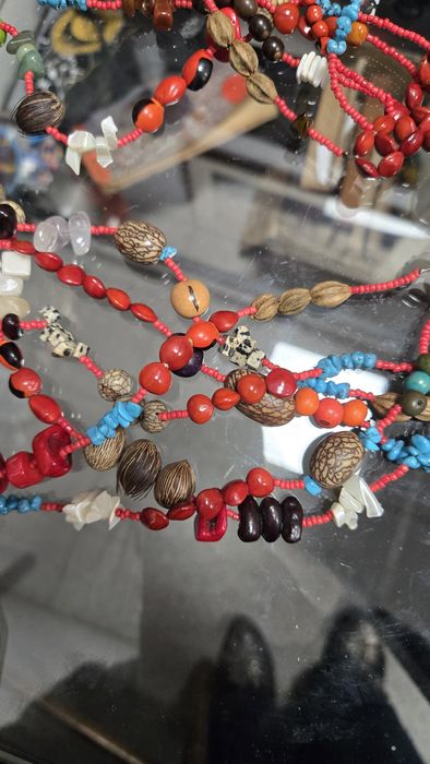 Naszyjnik vintage etno kolorowy duży boho