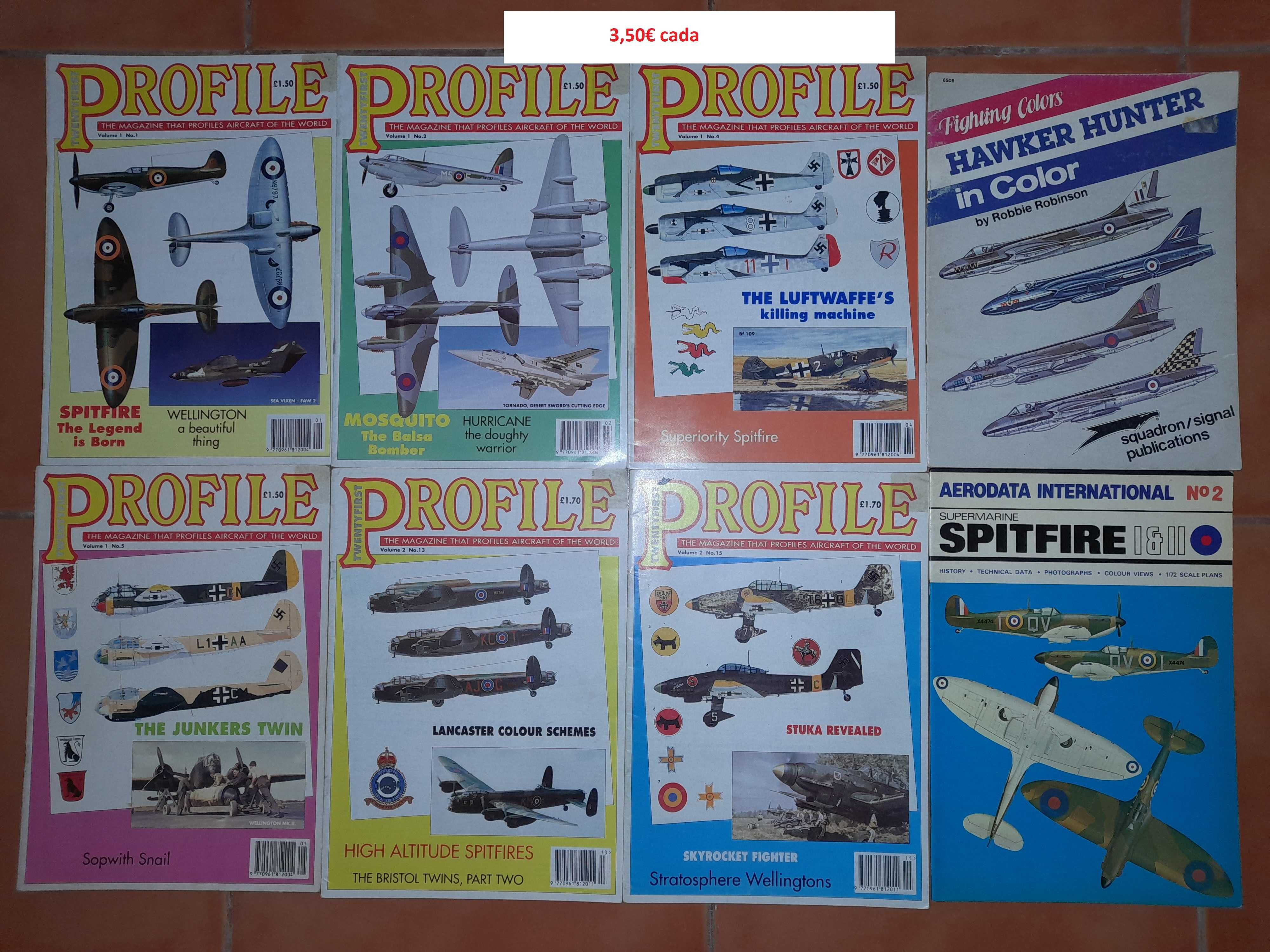 Livros e revistas aviação 2ª Guerra Spitfire Lancaster Luftwaffe RAF