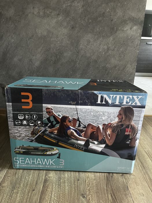 Ponton Seashawk Intex 3 - 3 osoby zestaw